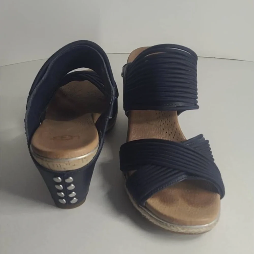 UGG Navy Blue, Wedge Sandals Women’s 6 - Picture 6 of 8